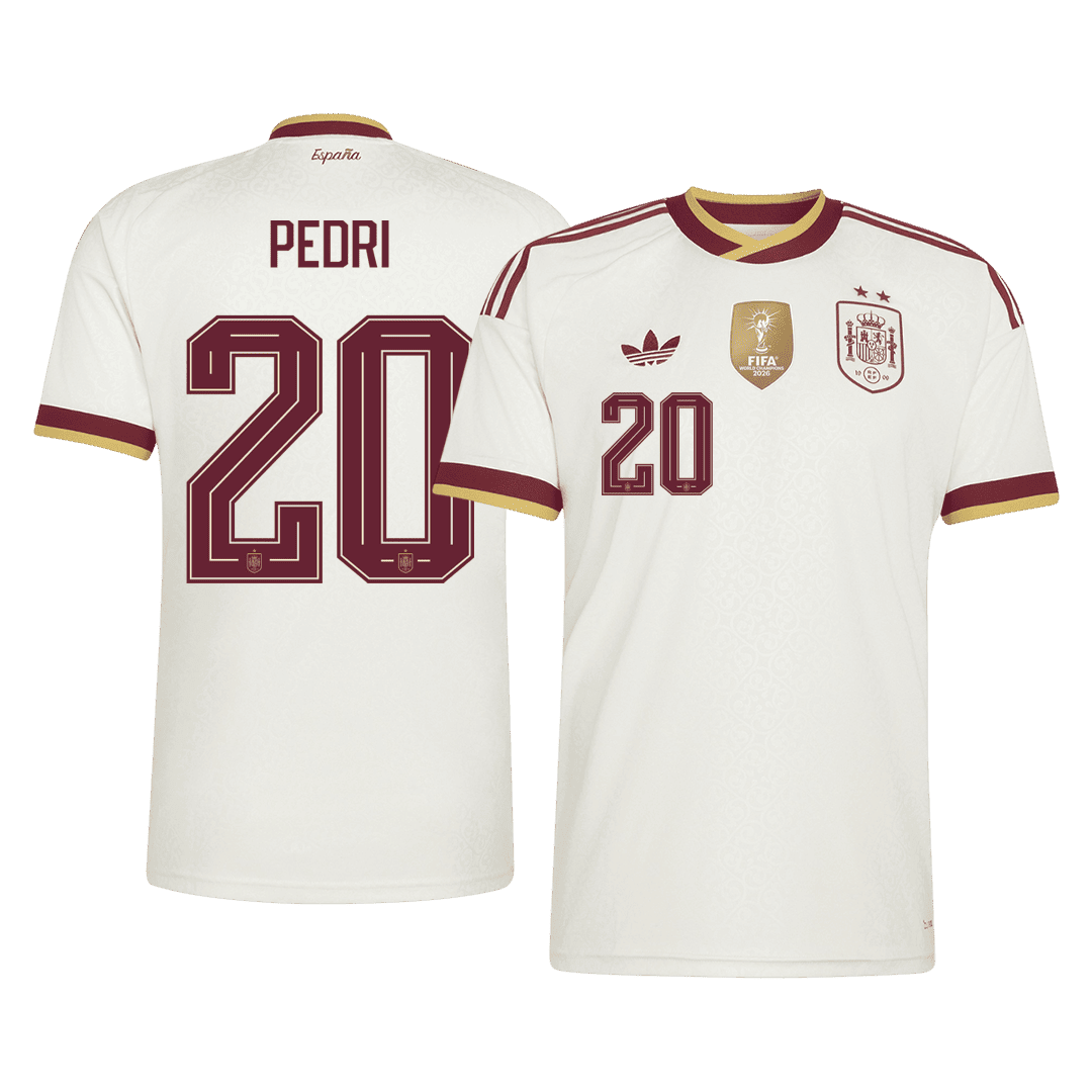 Ισπανία φανέλα Εκτός Παγκόσμιο Κύπελλο 2026 PEDRI #20 Champion Edition