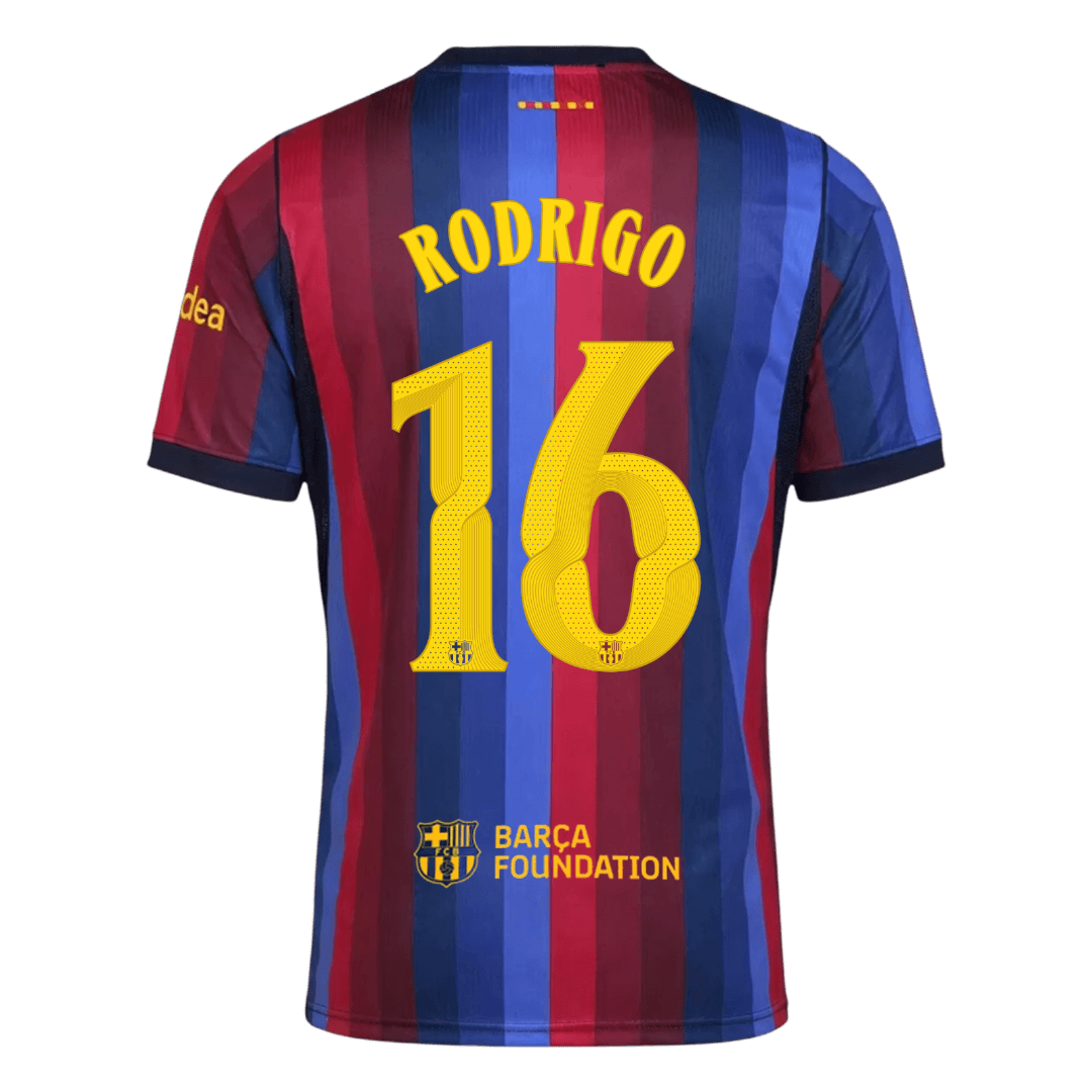 Μπαρτσελόνα φανέλα Εντός 2026/27 RODRIGO #16 - UCL - Ανώτερη Ποιότητα