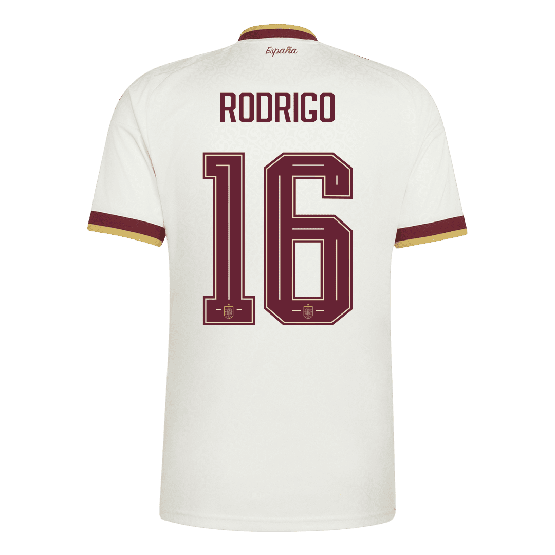 Ισπανία φανέλα Εκτός Παγκόσμιο Κύπελλο 2026 RODRIGO #16 Champion Edition