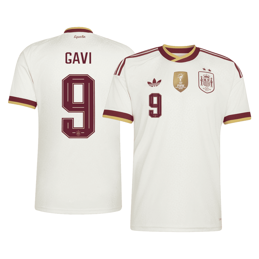 Ισπανία φανέλα Εκτός Παγκόσμιο Κύπελλο 2026 GAVI #9 Champion Edition