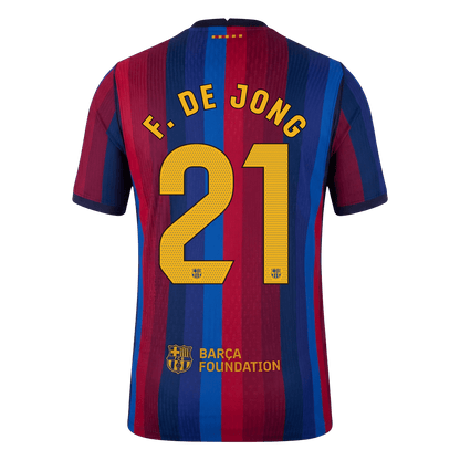 Μπαρτσελόνα φανέλα Εντός 2026/27 F. DE JONG #21 - Match Version