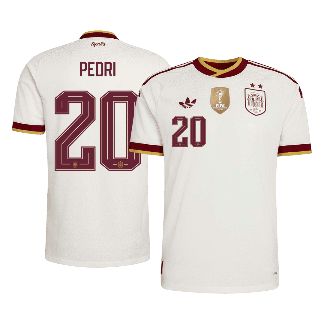 Ισπανία φανέλα Εκτός Παγκόσμιο Κύπελλο 2026 PEDRI #20 - Match Version Champion Edition