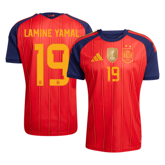 Ισπανία φανέλα Εντός Παγκόσμιο Κύπελλο 2026 LAMINE YAMAL #19 - Match Version Champion Edition