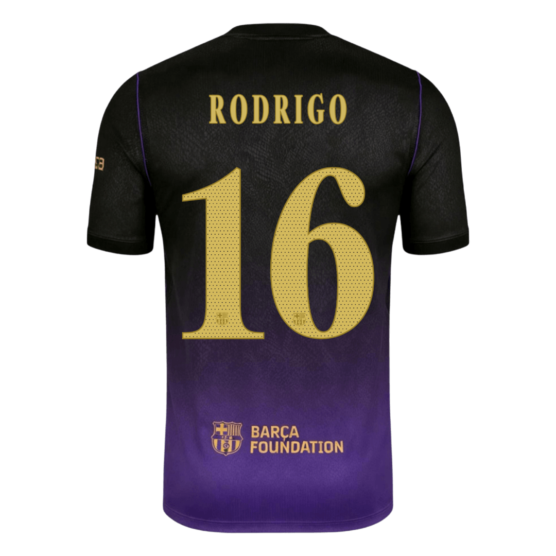 Μπαρτσελόνα φανέλα Εκτός 2026/27 RODRIGO #16 - UCL