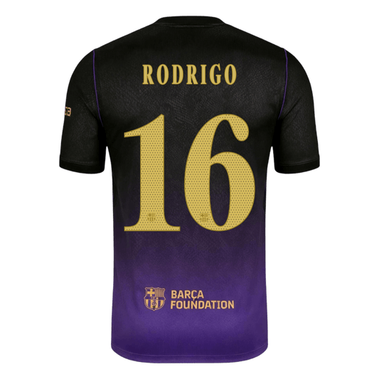 Μπαρτσελόνα φανέλα Εκτός 2026/27 RODRIGO #16 - UCL
