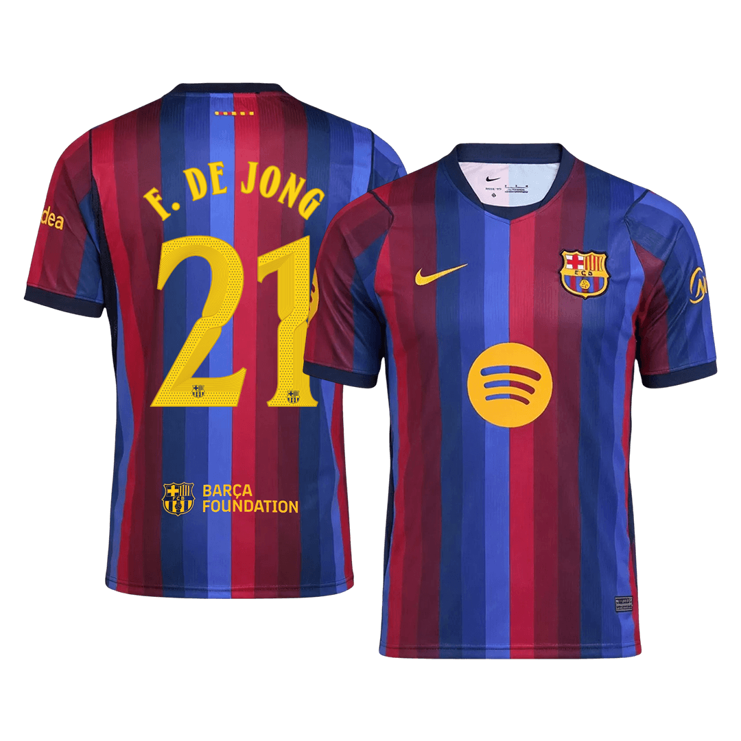 Μπαρτσελόνα φανέλα Εντός 2026/27 F. DE JONG #21 - UCL