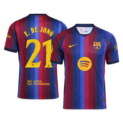 Μπαρτσελόνα φανέλα Εντός 2026/27 F. DE JONG #21 - UCL