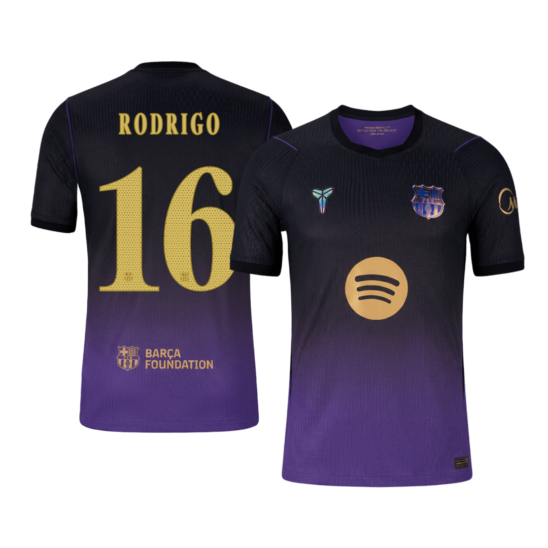 Μπαρτσελόνα φανέλα Εκτός 2026/27 RODRIGO #16 - Αγωνιστική Έκδοση - UCL