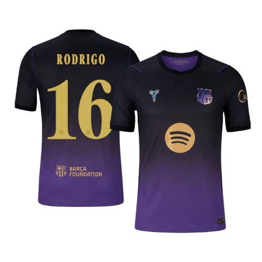 Μπαρτσελόνα φανέλα Εκτός 2026/27 RODRIGO #16 - Αγωνιστική Έκδοση - UCL