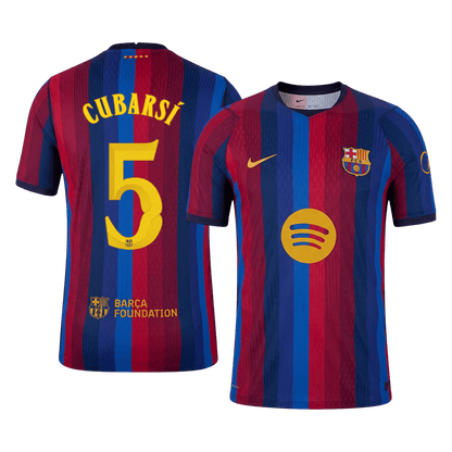 Μπαρτσελόνα φανέλα Εντός 2026/27 CUBARSÍ #5 - Match Version - UCL