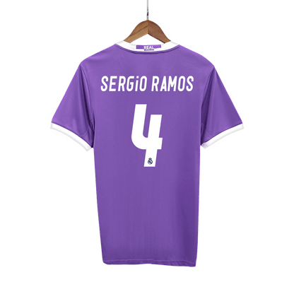 Ρεάλ Μαδρίτης Ρετρό φανέλα Εκτός 2016/17 SERGIO RAMOS #4