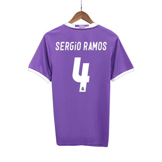 Ρεάλ Μαδρίτης Ρετρό φανέλα Εκτός 2016/17 SERGIO RAMOS #4