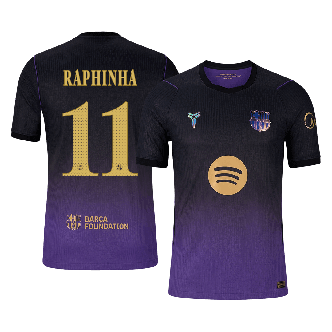 Μπαρτσελόνα φανέλα Εκτός 2026/27 RAPHINHA #11 - Match Version - UCL
