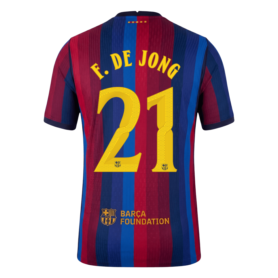 Μπαρτσελόνα φανέλα Εντός 2026/27 F. DE JONG #21 - Match Version - UCL