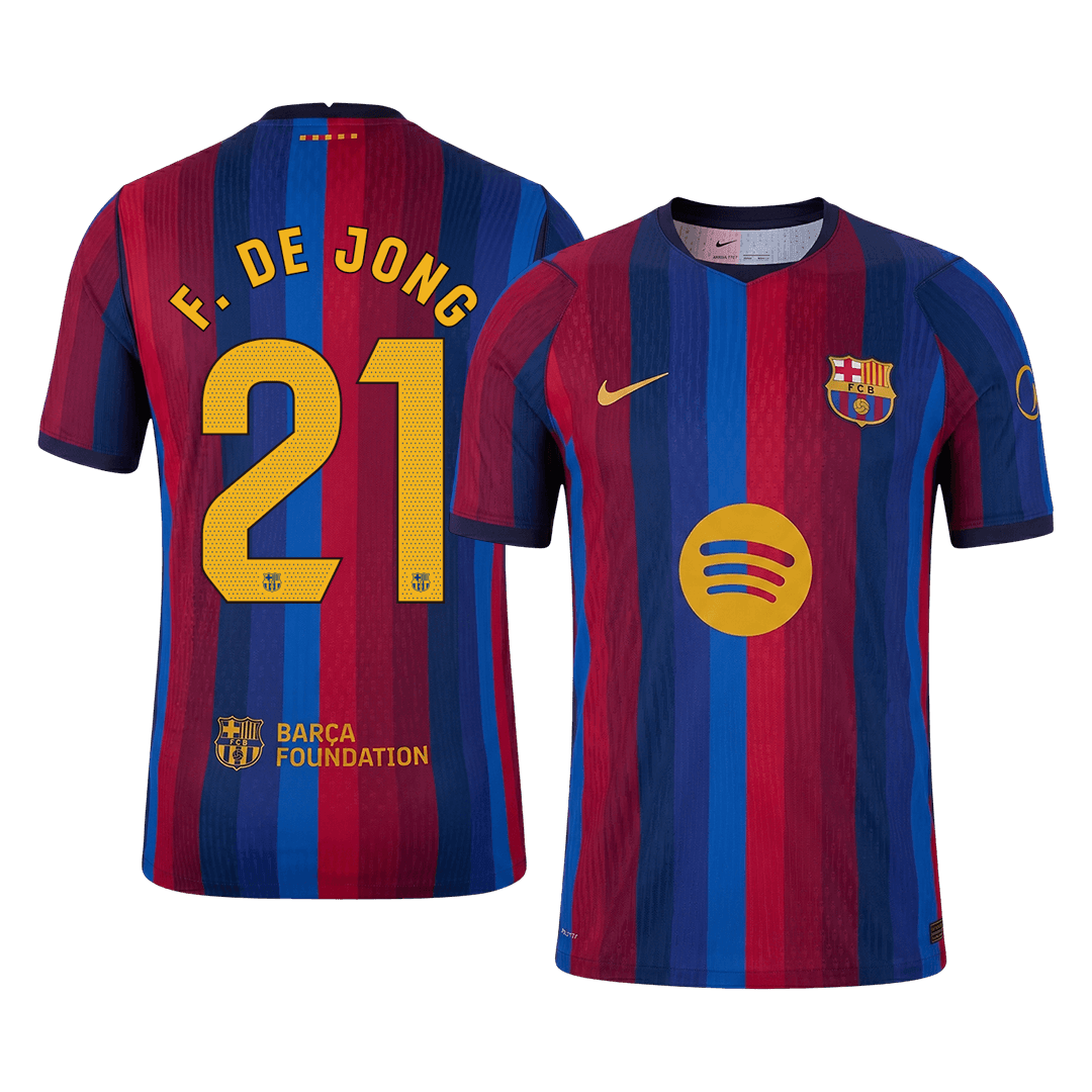 Μπαρτσελόνα φανέλα Εντός 2026/27 F. DE JONG #21 - Match Version