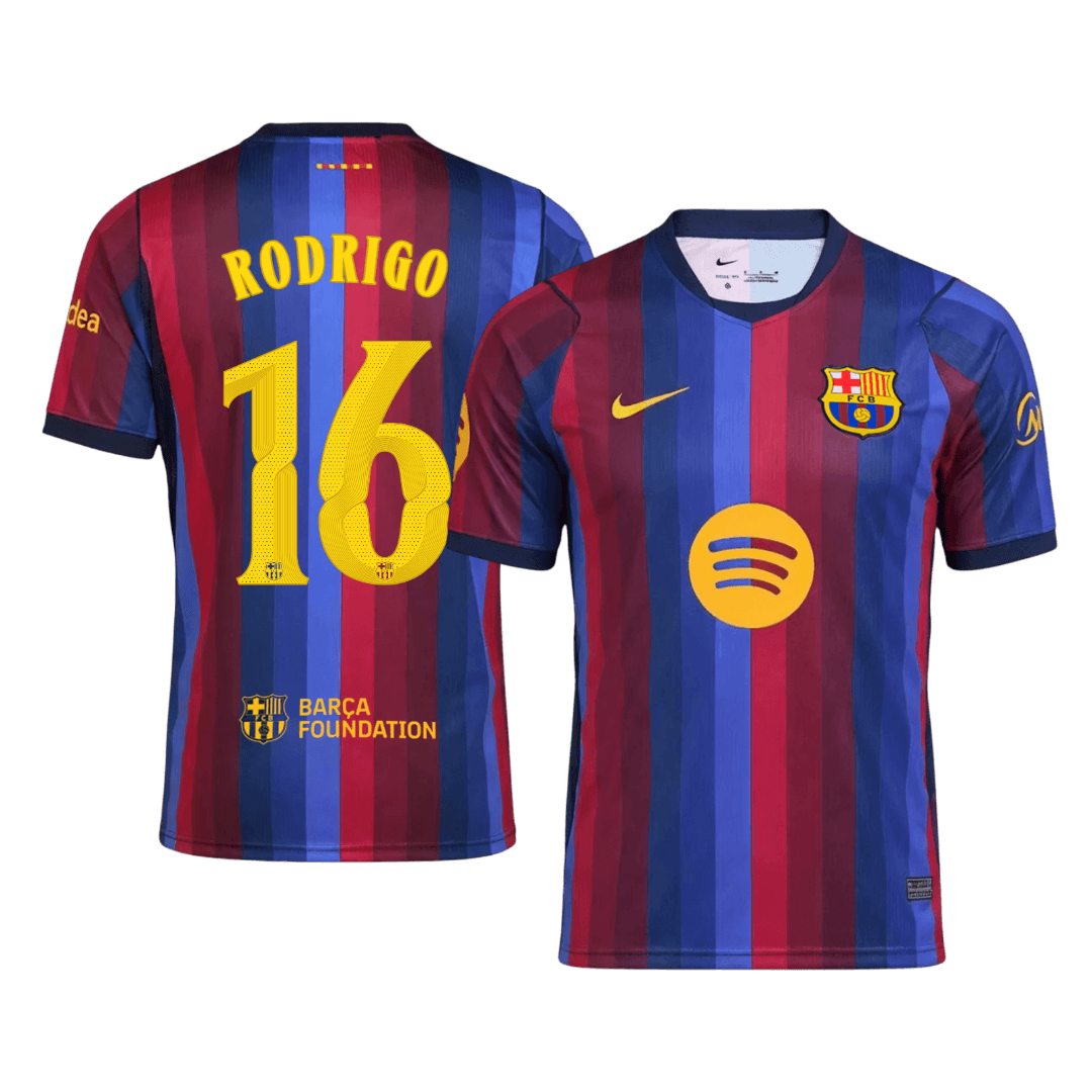 Μπαρτσελόνα φανέλα Εντός 2026/27 RODRIGO #16 - UCL - Ανώτερη Ποιότητα