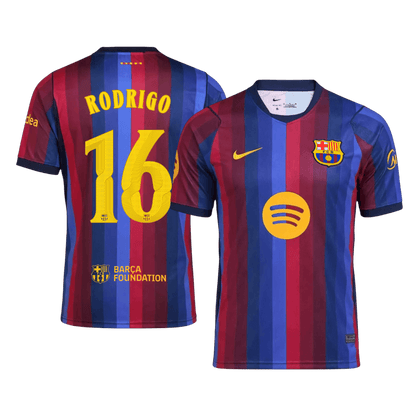 Μπαρτσελόνα φανέλα Εντός 2026/27 RODRIGO #16 - UCL - Ανώτερη Ποιότητα