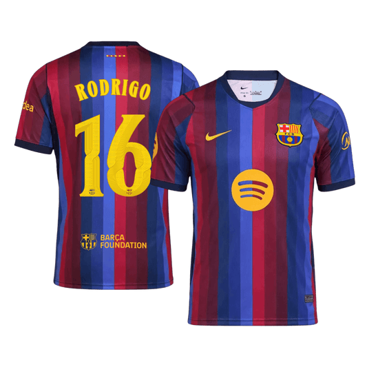 Μπαρτσελόνα φανέλα Εντός 2026/27 RODRIGO #16 - UCL - Ανώτερη Ποιότητα