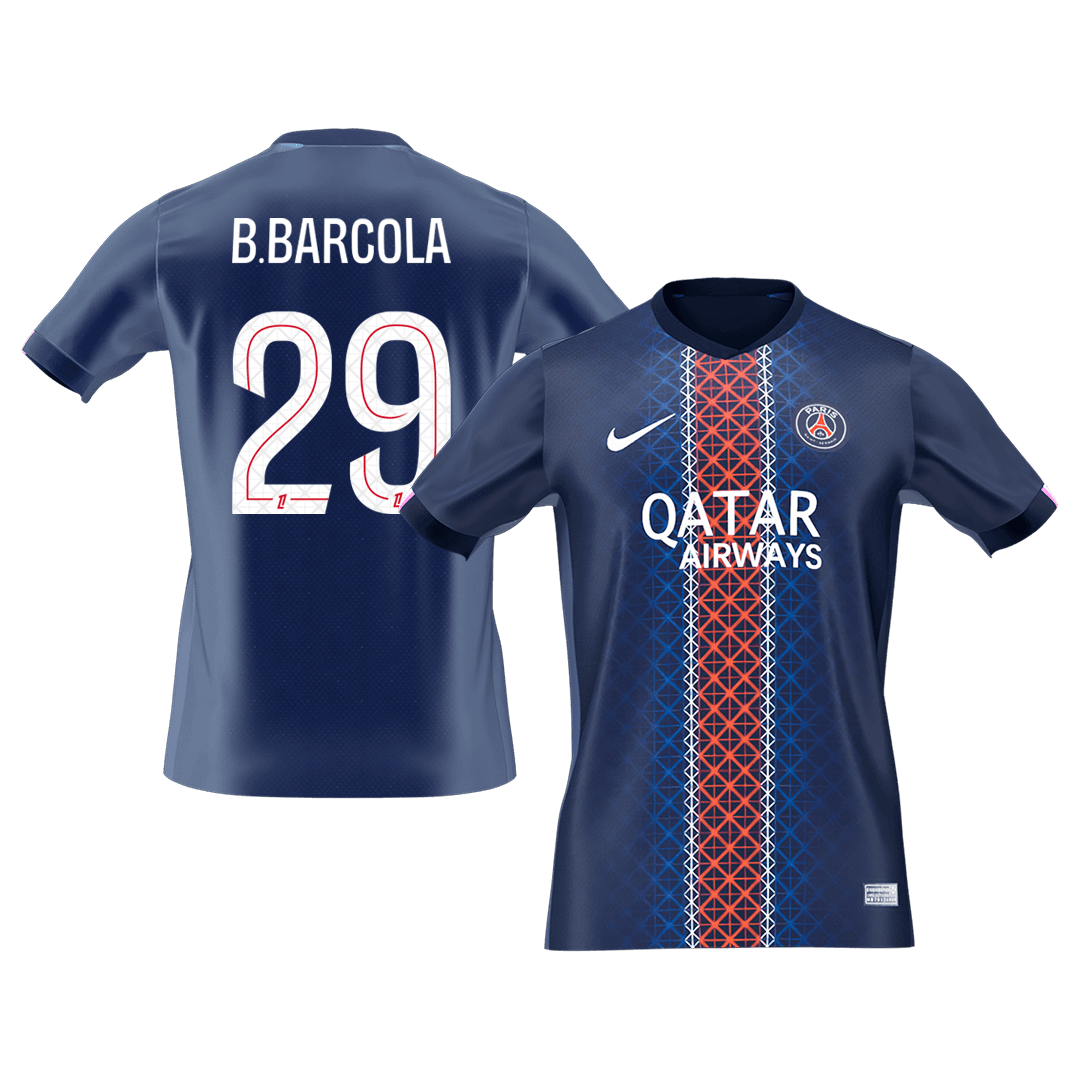PSG φανέλα Εντός 2025/26 B.BARCOLA #29 - Premium