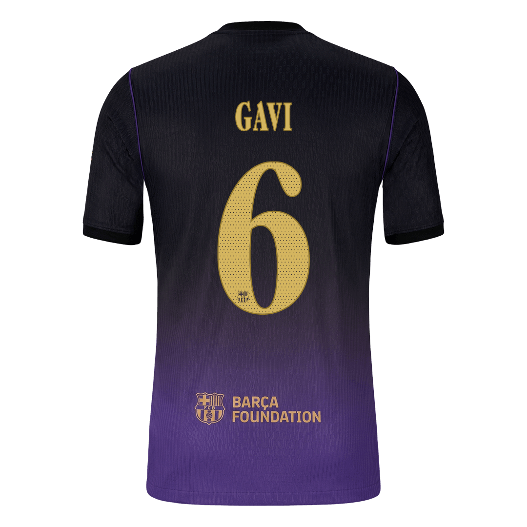 Μπαρτσελόνα φανέλα Εκτός 2026/27 GAVI #6 - Match Version - UCL