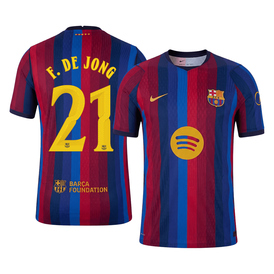 Μπαρτσελόνα φανέλα Εντός 2026/27 F. DE JONG #21 - Match Version - UCL