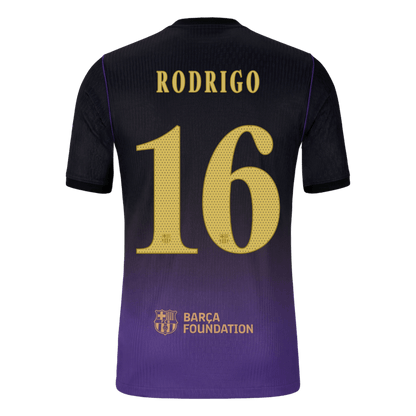 Μπαρτσελόνα φανέλα Εκτός 2026/27 RODRIGO #16 - Αγωνιστική Έκδοση - UCL