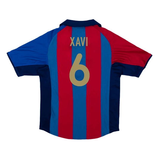 Μπαρτσελόνα Ρετρό φανέλα Εντός 2001/02 XAVI #6