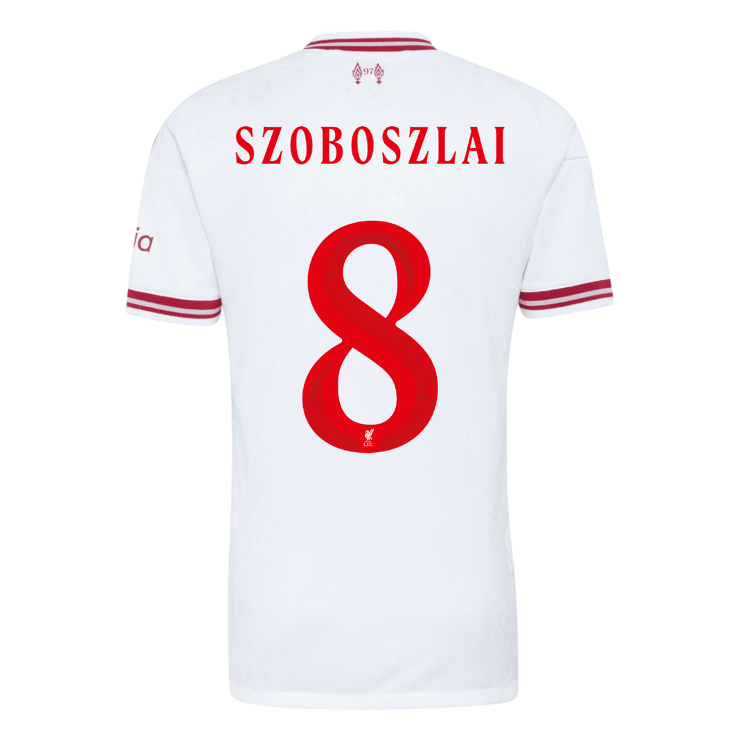 Λίβερπουλ φανέλα Εκτός 2026/27 SZOBOSZLAI #8 - Αγωνιστική Έκδοση - UCL