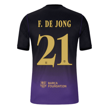 Μπαρτσελόνα φανέλα Εκτός 2026/27 F. DE JONG #21 - Match Version - UCL