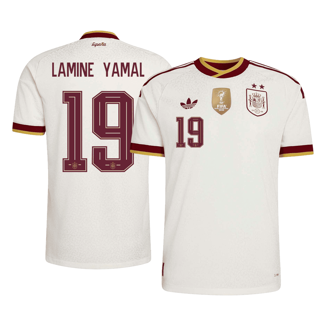 Ισπανία φανέλα Εκτός Παγκόσμιο Κύπελλο 2026 LAMINE YAMAL #19 - Match Version Champion Edition