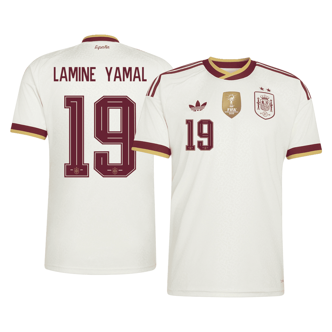 Ισπανία φανέλα Εκτός Παγκόσμιο Κύπελλο 2026 LAMINE YAMAL #19 Champion Edition