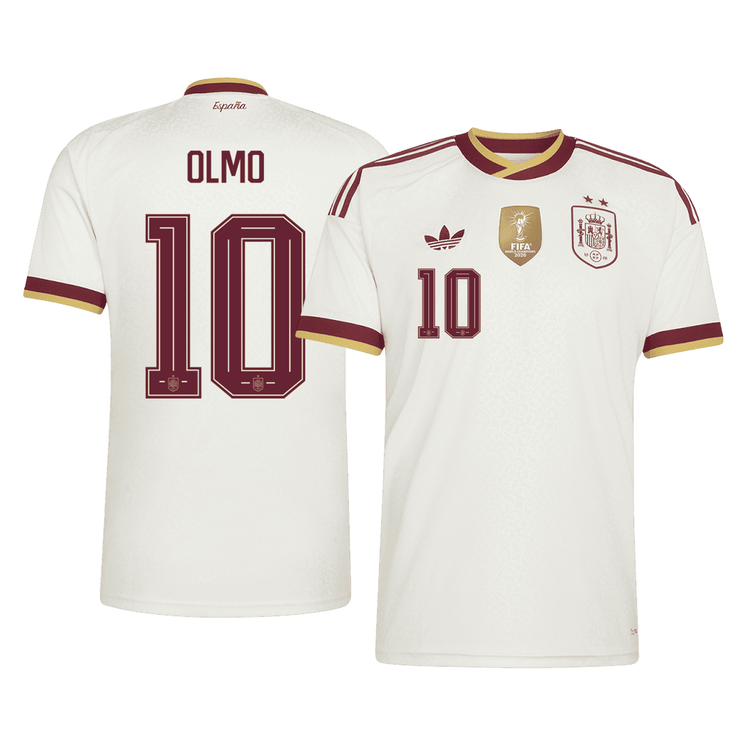 Ισπανία φανέλα Εκτός Παγκόσμιο Κύπελλο 2026 OLMO #10 Champion Edition