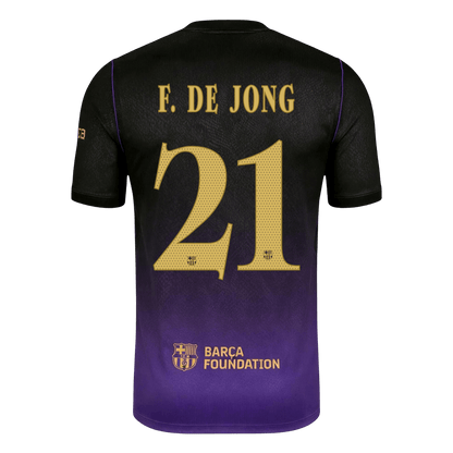 Μπαρτσελόνα φανέλα Εκτός 2026/27 F. DE JONG #21 - UCL