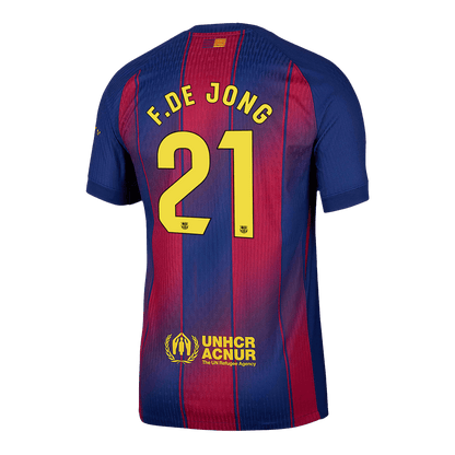 Μπαρτσελόνα φανέλα Εντός 2025/26 F.DE JONG #21 - Match Version