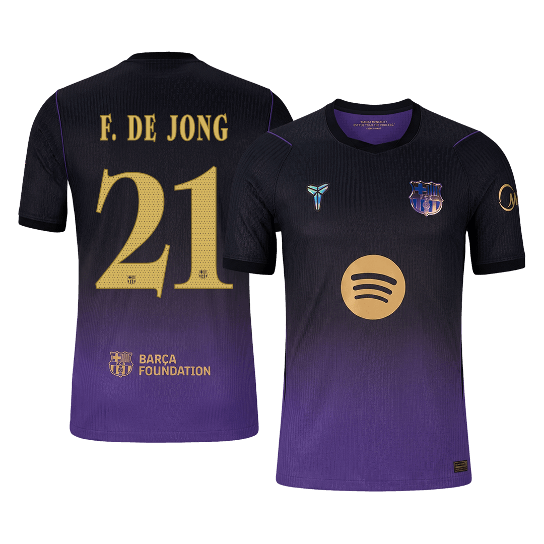 Μπαρτσελόνα φανέλα Εκτός 2026/27 F. DE JONG #21 - Match Version - UCL