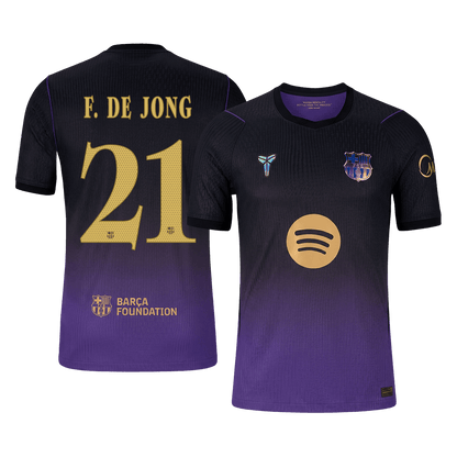 Μπαρτσελόνα φανέλα Εκτός 2026/27 F. DE JONG #21 - Match Version - UCL