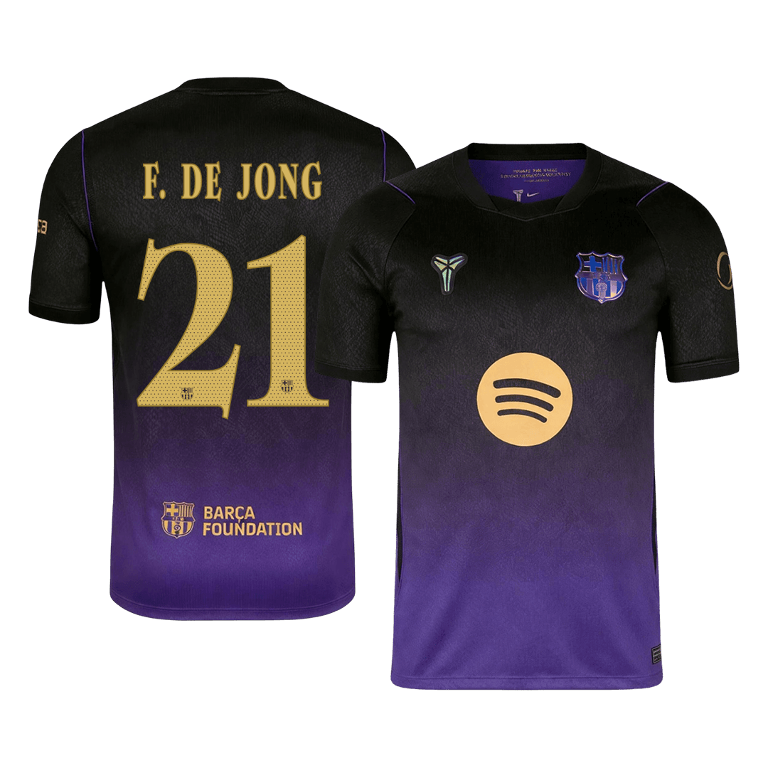 Μπαρτσελόνα φανέλα Εκτός 2026/27 F. DE JONG #21 - UCL